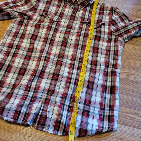 Carhartt Shirt Plaid Short Sleeves, L - Picture 7 of 10